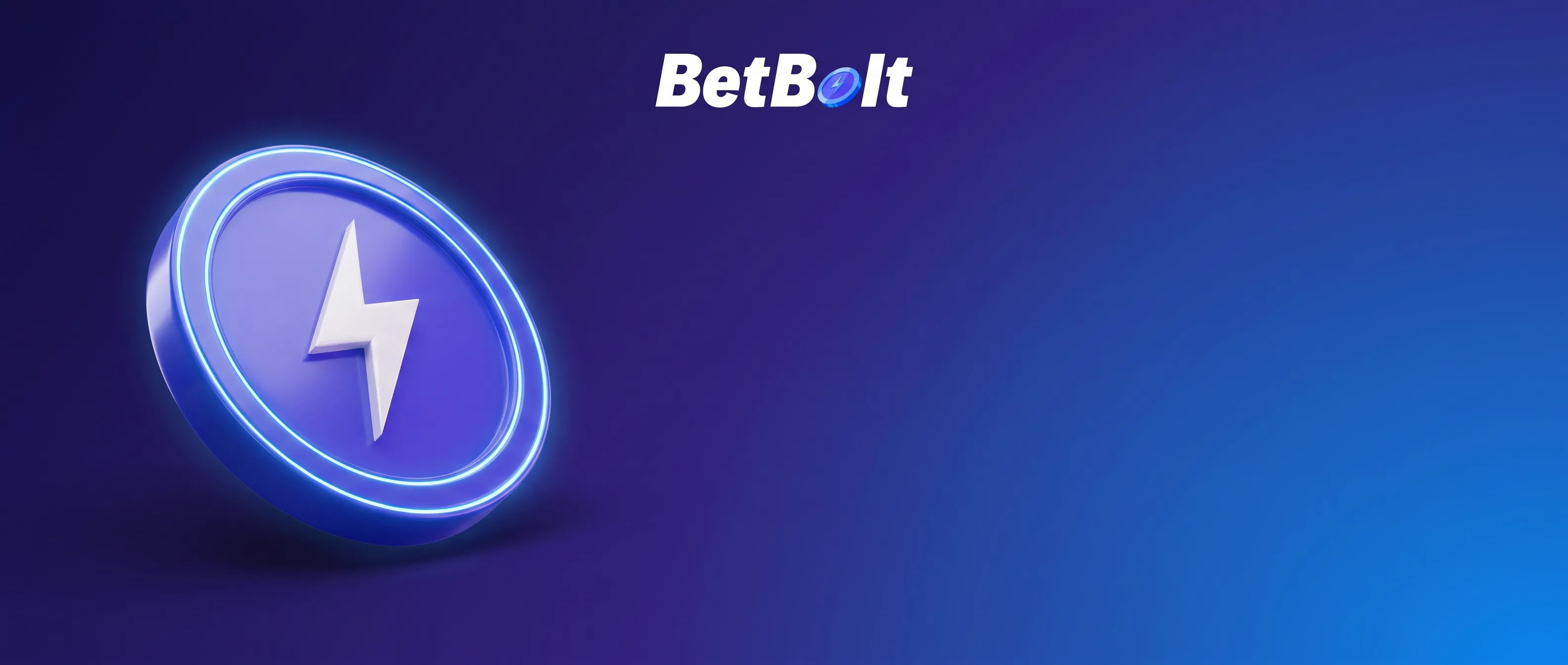 Bet Bolt mit blauer Bolt-Münze